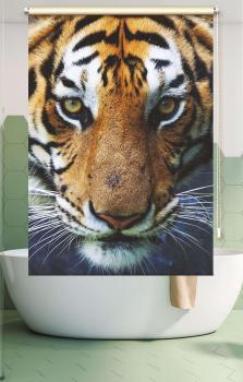 Extartiqe Duschrollo - Tiger Duschvorhang Made in Germany modern